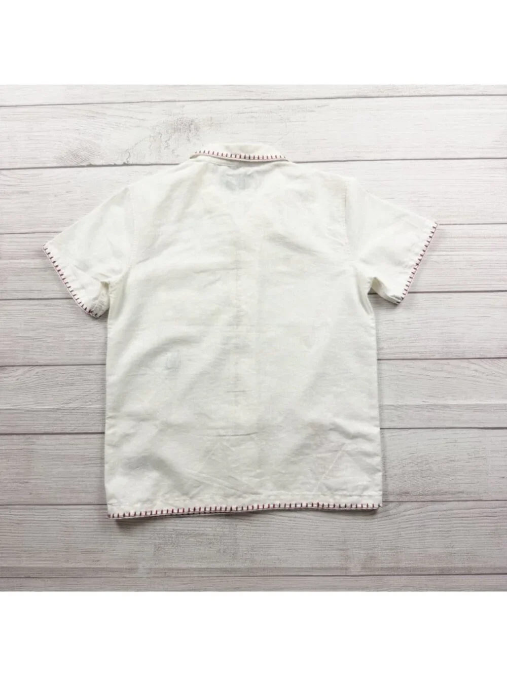 Old Navy x Disney Boys Embroidered Linen Short Set Outfit L 10-12